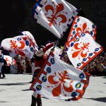 I Bandierai degli Uffizi rievocano la Cavalcata dei Magi di Benozzo Gozzoli