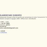 "Cercasi Parlamentari Europei per presentare la Lista Consumatori-Codacons senza firme. Offresi euro 150.000"