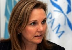 Josette Sheeran, Direttore Esecutivo del Programma Alimentare Mondiale delle Nazioni Unite (WFP), in udienza privata dal Papa