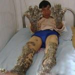 Cina: ecco Lin Tianzhuan, l'uomo scoglio