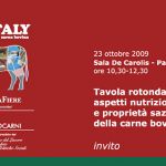 Tavola rotonda: aspetti nutrizionali e proprietà sazianti della carne bovina