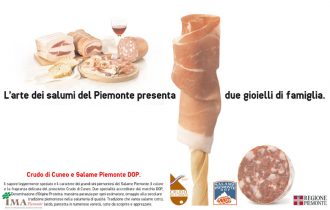 Il salame Piemonte coprotagonista in una campagna stampa della Regione Piemonte