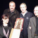 All'On. Guido Bertolaso Eurochocolate consegna il Guerriero di Capestrano in cioccolato