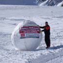 Palla di neve da Guinness a Pitztal, nel Tirolo austriaco