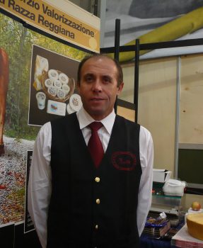 Aziende e imprenditori reggiani al Salone del Gusto di Torino: Luciano Catellani del caseificio di Coviolo