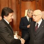 New YorK, Pranzo dei 150 anni dell'Unità: Giorgio Napolitano brinda con l'Asti docg