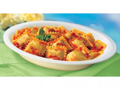 Piatto di ravioli