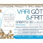 Varigotti (SV): Sabato 30 luglio appuntamento con Vini e Fritti a "Vari Götti&Fritti"