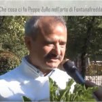 Peppe Zullo nell'orto di Oscar Farinetti a Fontanafredda