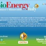 A Cremona dal 15 al 17 marzo tutto su BioEnergy Italy