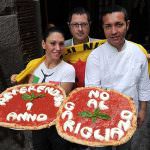Napoli, una pizza per festeggiare il no al nucleare
