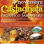 Sagre, novembre a Paganico Sabino con le castagne