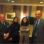 Enrico Letta - Incontro con Achille Colombo Clerici, presidente di Assoedilizia e di Federlombarda