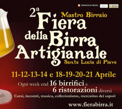 11 aprile, Fiera della Birra Artigianale a Santa Lucia di Piave (TV)