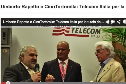 Telecom: Web sicuro per i minori - Umberto Rapetto e Cino Tortorella - 80 iniziative in cinque giorni (Video)