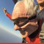 Gualtiero Marchesi e Cino Tortorella: Ravenna, lancio col paracadute da 4.200 mt- Tutto OK