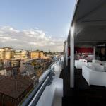 Tutto il menu è alla griglia al Terrace Lounge Barbecue panoramico dell’Hotel Boscolo Aleph 5 stelle lusso