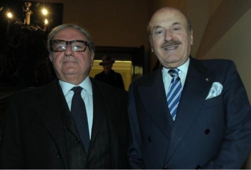 DSC_0507Achille Colombo Clerici e Benito Benedini tra gli AA.VV. di "Forte dei Marmi amore mio" Libro di Maria Adriana Giusti;  Edit. Maria Pacini Fazzi 2002