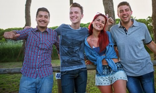 Francesco, Nicola, Antonio e Marica ospiti al Cesenatico Camping Village