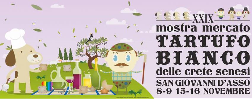 8-9 e 15-16 novembre: 29^ Mostra Mercato del Tartufo Bianco delle Crete Senesi a San Giovanni d’Asso