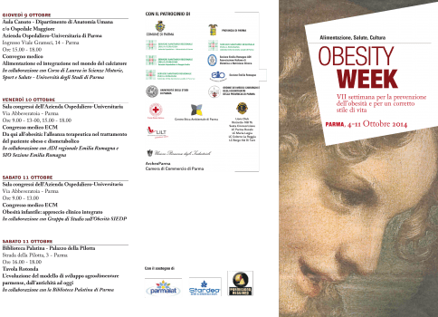 Parma, 4 – 11 ottobre: Settimana per la Prevenzione dell’Obesità
