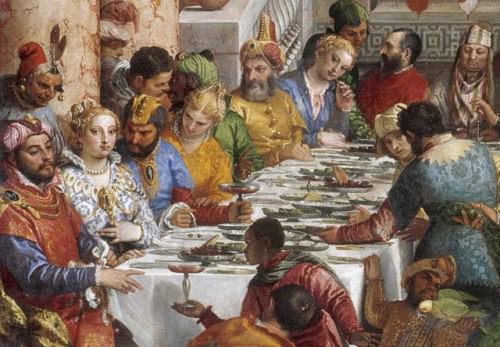 Cena sontuosa rinascimento