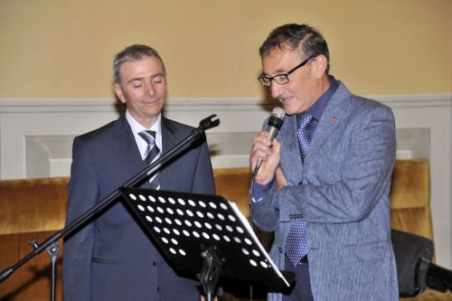 Giovanni Mercadante con il presentatore Renato Borrelli