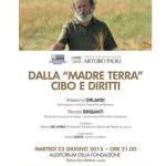 Incontro “Dalla Madre Terra cibo e diritti”, organizzato dal Fondo Documentazione Arturo Paoli