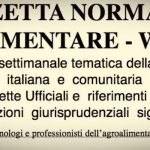 Gazzetta Normativa Alimentare Web n° 33: Settimana 17/8/2015 – 22/8/2015)