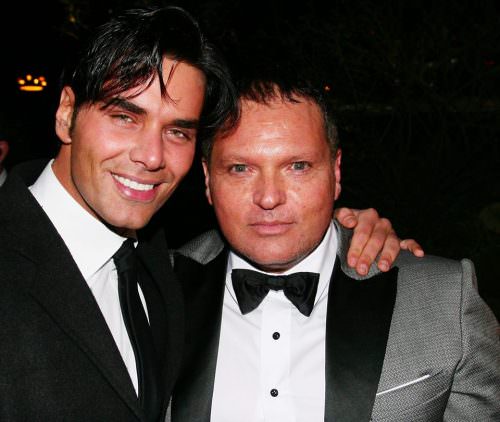 Rosario Porzio con  con la star della fiction italiana, Massimiliano Morra)