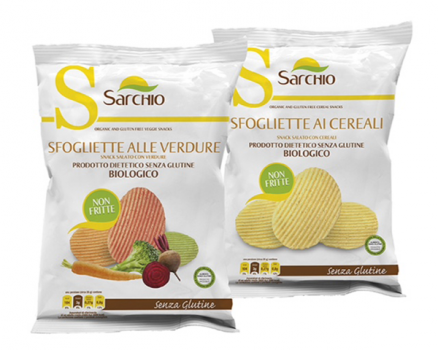 Sarchio presenta le nuove Sfogliette biologiche, senza OGM e senza glutine