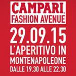 Milano: Martedì 29 settembre appuntamento con Campari Fashion Avenue