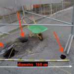 Il Ponte Meier non c’è ancora ma la voragine di via Zucchi è sempre più grande