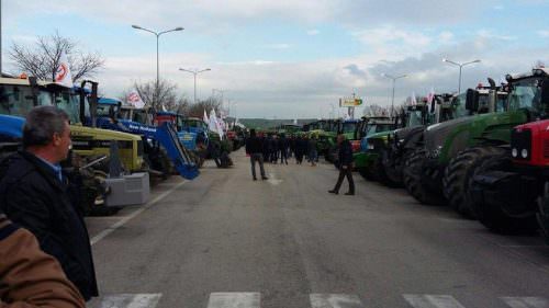 Trattori in protesta ad Altamura