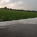 Cremona: ed ora anche la grandine sulla campagna