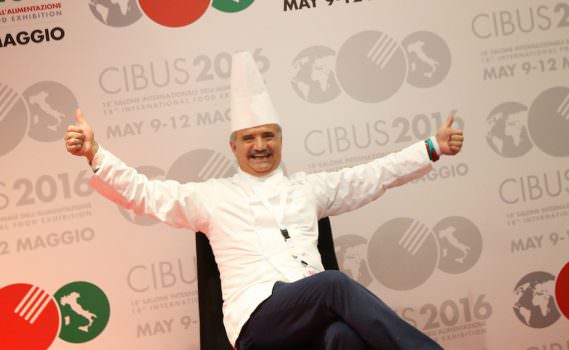 Peppe Zullo, a Cibus 2016, testimonial e promotore della pasta di legumi
