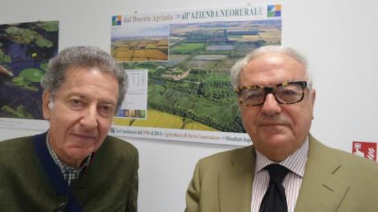 Giuseppe Natta con Achille Colombo Clerici