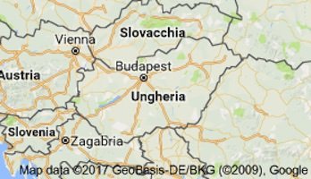 Ungheria - map