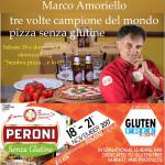 Marco Amoriello, Showcooking con birra Peroni  senza Glutine, al Gluten Free Expo di Rimini,
