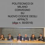 Convegno su Nuovo Codice degli Appalti - Politecnico di Milano
