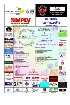 Tortolì in Fiore, torna la storica infiorata di primavera