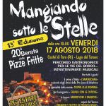 A Castel di Tora si cena sotto uno splendido cielo stellato