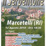 Tra i vicoli di Marcetelli un grande “serpentone” del gusto