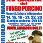 Oriolo Romano in festa dal 14 al 23 settembre per la Sagra del fungo porcino anima