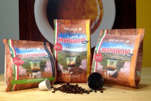 101CAFFE’ Maranello bio: 20% arabica, 80% robusta… turbo!