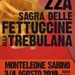 Le fettuccine alla trebulana di Monteleone Sabino, tra storia e leggenda