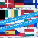 Bilancio previsione di spesa Unione Europea dei 27 dopo Brexit … in attesa degli USE – Stati Uniti d’Europa