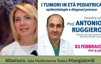 Il Prof. Antonio Ruggiero, Oncologia Policlinico Gemelli di Roma, ad Altamura, contro il male del secolo