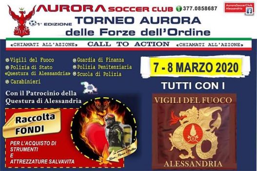 Biscotto del Pompiere e torneo di calcio per la raccolta fondi a favore dei Vigili del Fuoco di Alessandria
