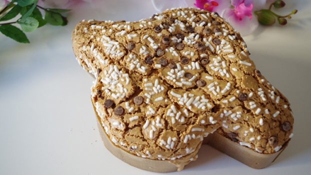 panificatori e pasticcieri con colombe e prodotti tipici pasquali negli ospedali per medici e infermieri